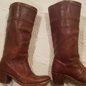 Frye Cowboy Boots (Cognac)